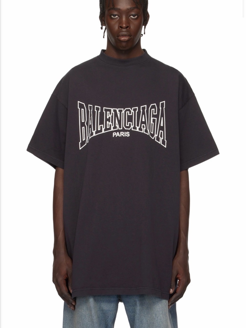 Balenciaga Black 'Balenciaga Boxing' Oversized Cotton T-shirt